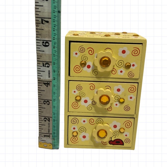 Cute 3 Drawer Mini Dresser with Ladybug Design! - Picture 7 of 10